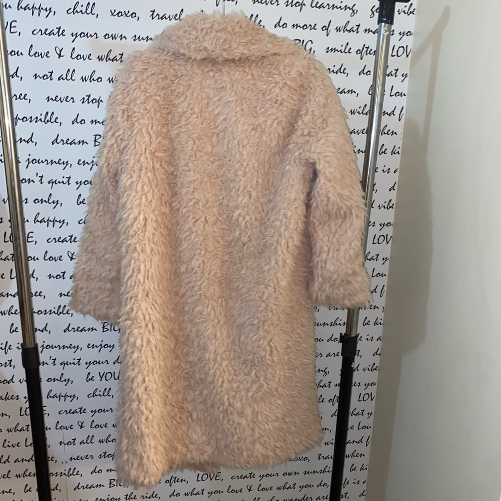 Anthropologie Pink Faux Fur Jacket - Picture 8 of 11